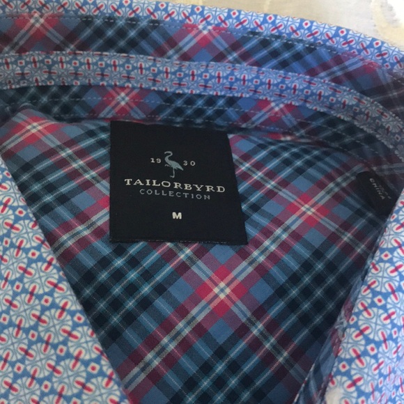 Final Markdown-TAILORBYRD COLLECTION Geometric Woven Shirt - Picture 8 of 8